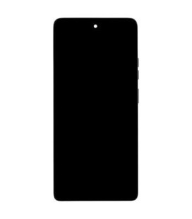 Motorola G75 5G LCD Display + Touch Unit + Front Cover Grey (Service Pack)