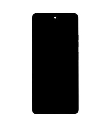Motorola G75 5G LCD Display + Touch Unit + Front Cover Grey (Service Pack)