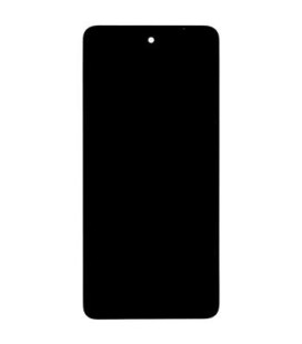 Motorola G04 LCD Display + Touch Unit + Front Cover Black (Service Pack)