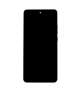 Motorola G86 LCD Display + Touch Unit + Front Cover Black (Spellbound) (Service Pack)
