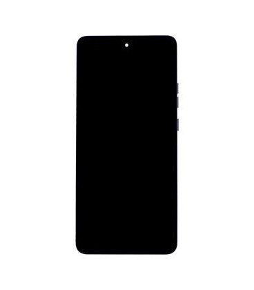 Motorola G86 LCD Display + Touch Unit + Front Cover Black (Spellbound) (Service Pack)