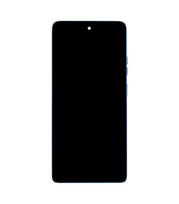 Motorola G75 5G LCD Display + Touch Unit + Front Cover Aqua Blue (Service Pack)