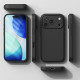 Juodas dėklas Apple iPhone 17 Pro telefonui "Ringke Silicone Magnetic Magsafe"
