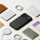 Juodas dėklas Apple iPhone 17 Pro telefonui "Ringke Silicone Magnetic Magsafe"