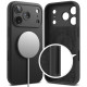 Juodas dėklas Apple iPhone 17 Pro telefonui "Ringke Silicone Magnetic Magsafe"