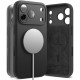 Juodas dėklas Apple iPhone 17 Pro telefonui "Ringke Silicone Magnetic Magsafe"
