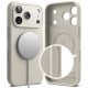 Pilkas dėklas Apple iPhone 17 Pro telefonui "Ringke Silicone Magnetic Magsafe"