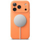Oranžinis dėklas Apple iPhone 17 Pro telefonui "Ringke Silicone Magnetic Magsafe"