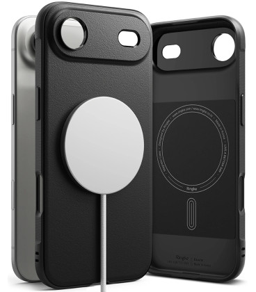 Juodas dėklas Apple iPhone 17 Air telefonui "Ringke Onyx Magnetic Magsafe"