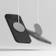 Juodas dėklas Apple iPhone 17 Air telefonui "Ringke Silicone Magnetic Magsafe"