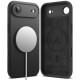 Juodas dėklas Apple iPhone 17 Air telefonui "Ringke Silicone Magnetic Magsafe"