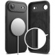 Juodas dėklas Apple iPhone 17 Air telefonui "Ringke Silicone Magnetic Magsafe"