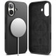 Juodas dėklas Apple iPhone 17 telefonui "Ringke Silicone Magnetic Magsafe"