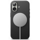 Juodas dėklas Apple iPhone 17 telefonui "Ringke Silicone Magnetic Magsafe"