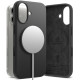 Juodas dėklas Apple iPhone 17 telefonui "Ringke Silicone Magnetic Magsafe"