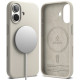 Pilkas dėklas Apple iPhone 17 telefonui "Ringke Silicone Magnetic Magsafe"