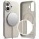 Pilkas dėklas Apple iPhone 17 telefonui "Ringke Silicone Magnetic Magsafe"