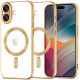 Auksinės spalvos (Shiny) / skaidrus dėklas Apple iPhone 17 telefonui "Tech-Protect MagFlex Magsafe"