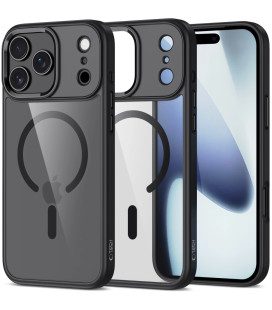 Juodas / skaidrus dėklas Apple iPhone 17 Pro telefonui "Tech-Protect Magmat Magsafe"