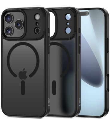 Matinis juodas dėklas Apple iPhone 17 Pro telefonui "Tech-Protect Magmat Magsafe"