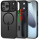 Matinis juodas dėklas Apple iPhone 17 Pro Max telefonui "Tech-Protect Magmat XT 4-Set Magsafe"