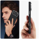 Juodas / sidabrinės spalvos dėklas Apple iPhone 17 Pro Max telefonui "Tech-Protect ION Carbon Magsafe"