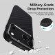 Juodas / sidabrinės spalvos dėklas Apple iPhone 17 Pro Max telefonui "Tech-Protect ION Carbon Magsafe"