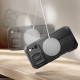 Juodas dėklas Apple iPhone 17 Pro Max telefonui "Tech-Protect Kevlar Magsafe"