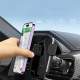 Juodas automobilinis telefono laikiklis su 15W krovimu "Wozinsky WEDZ-3Y8S"