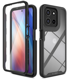 Juodas dėklas Motorola Moto G56 5G telefonui "Tech-protect Defense"
