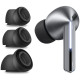 Pilkos pagalvėlės Samsung Galaxy Buds 3 Pro / 4 Pro ausinėms "Tech-Protect Ear Tips 3-Pack"