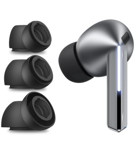 Pilkos pagalvėlės Samsung Galaxy Buds 3 Pro ausinėms "Tech-Protect Ear Tips 3-Pack"