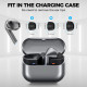Pilkos pagalvėlės Samsung Galaxy Buds 3 Pro ausinėms "Tech-Protect Ear Tips 3-Pack"