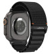 Juoda apyrankė Apple Watch 8 / 9 / 10 / 11 / 12 / SE / Ultra (44 / 45 / 46 / 49 mm) laikrodžiui "Spigen WBF1 Band"