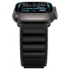 Juoda apyrankė Apple Watch 8 / 9 / 10 / 11 / 12 / SE / Ultra (44 / 45 / 46 / 49 mm) laikrodžiui "Spigen WBF1 Band"