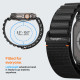 Juoda apyrankė Apple Watch 8 / 9 / 10 / 11 / 12 / SE / Ultra (44 / 45 / 46 / 49 mm) laikrodžiui "Spigen WBF1 Band"
