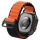 Juoda / oranžinė apyrankė Apple Watch 8 / 9 / 10 / 11 / 12 / SE / Ultra (44 / 45 / 46 / 49 mm) laikrodžiui "Spigen WBF1 Band