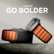 Juoda / oranžinė apyrankė Apple Watch 8 / 9 / 10 / 11 / 12 / SE / Ultra (44 / 45 / 46 / 49 mm) laikrodžiui "Spigen WBF1 Band