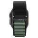 Juoda / žalia apyrankė Apple Watch 8 / 9 / 10 / 11 / 12 / SE / Ultra (44 / 45 / 46 / 49 mm) laikrodžiui "Spigen WBF1 Band"