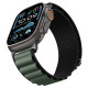 Juoda / žalia apyrankė Apple Watch 8 / 9 / 10 / 11 / SE / ULTRA (44 / 45 / 46 / 49 MM) laikrodžiui "Spigen WBF1 Band"