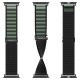 Juoda / žalia apyrankė Apple Watch 8 / 9 / 10 / 11 / SE / ULTRA (44 / 45 / 46 / 49 MM) laikrodžiui "Spigen WBF1 Band"
