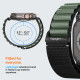 Juoda / žalia apyrankė Apple Watch 8 / 9 / 10 / 11 / SE / ULTRA (44 / 45 / 46 / 49 MM) laikrodžiui "Spigen WBF1 Band"