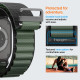 Juoda / žalia apyrankė Apple Watch 8 / 9 / 10 / 11 / 12 / SE / Ultra (44 / 45 / 46 / 49 mm) laikrodžiui "Spigen WBF1 Band"