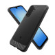 Matinis juodas dėklas Samsung Galaxy A17 / A18 4G / 5G telefonui "Spigen Rugged Armor"