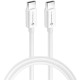 Baltas USB-C - USB-C PD QC4.0 3A 60W 300cm laidas "Forcell F-ENERGY C338"