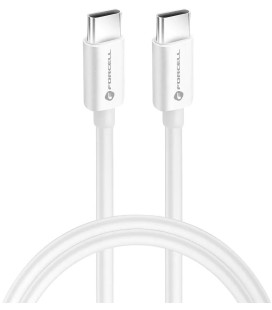 Baltas USB-C - USB-C PD QC4.0 3A 60W 300cm laidas "Forcell F-ENERGY C338"