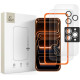 Apsauginis grūdintas stiklas + kameros apsauga Apple iPhone 16 Pro Max / 17 Pro Max telefonui "Tech-Protect Easy Set+ 3-Pack"