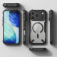 Juodas / skaidrus dėklas Apple iPhone 17 Pro telefonui "Ringke Fusion X Magnetic Magsafe"