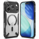 Juodas / skaidrus dėklas Apple iPhone 17 Pro telefonui "Ringke Fusion X Magnetic Magsafe"