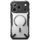 Juodas / skaidrus dėklas Apple iPhone 17 Pro telefonui "Ringke Fusion X Magnetic Magsafe"